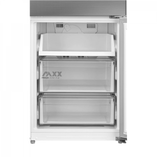 Midea Refrigerator | MDRB600MME46 | Energy efficiency class E | Free standing | Combi | Height 201 cm | No Frost system | Fridge net capacity 313 L | Freezer net capacity 130 L | Display | 35 dB | Stainless steel