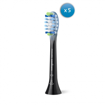 Philips | Toothbrush Heads | HX9045/88 Sonicare Premium Plaque Defence | Heads | For adults | Number of brush heads included 5 | Black