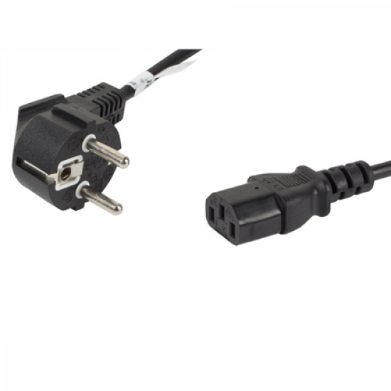 Lanberg | CEE 7/7 to IEC 320 C13 Power Cord | CA-C13C-10CC-0018-BK