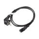 Lanberg | CEE 7/7 to IEC 320 C13 Power Cord | CA-C13C-10CC-0018-BK