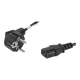 Lanberg | CEE 7/7 to IEC 320 C13 Power Cord | CA-C13C-10CC-0018-BK