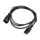 Lanberg | IEC 320 C13 to C14 Cable | CA-C13E-10CC-0018-BK