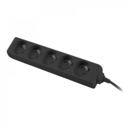 Power strip outlets for UPS system, 1m | PS0-05E-0100-IEC-BK | Sockets quantity 5