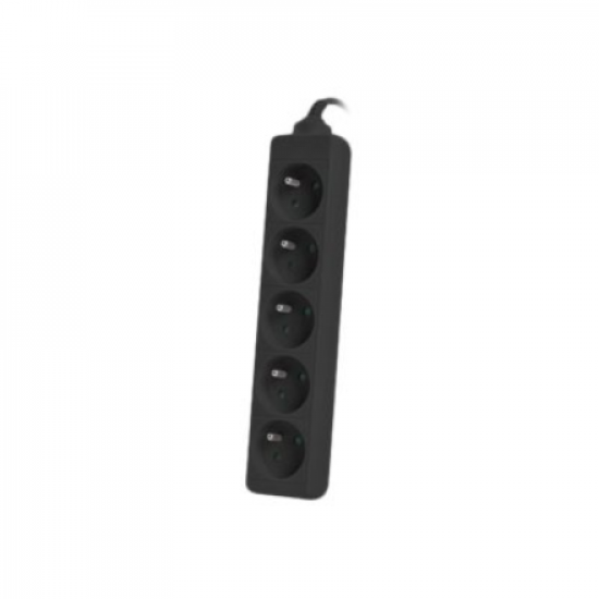 Power strip outlets for UPS system, 1m | PS0-05E-0100-IEC-BK | Sockets quantity 5