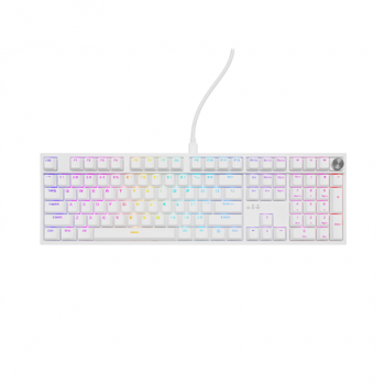 Genesis Thor 404 | Mechanical Gaming Keyboard | Wired | US | White | USB | Gateron Yellow Pro