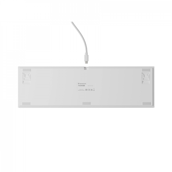 Genesis Thor 404 | Mechanical Gaming Keyboard | Wired | US | White | USB | Gateron Yellow Pro