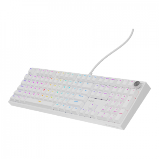 Genesis Thor 404 | Mechanical Gaming Keyboard | Wired | US | White | USB | Gateron Yellow Pro