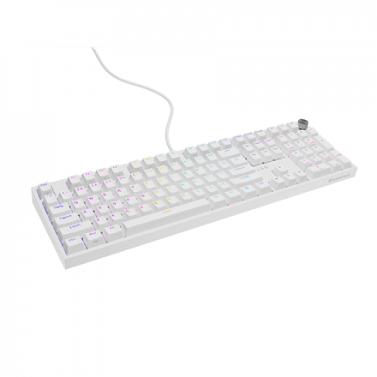 Genesis Thor 404 | Mechanical Gaming Keyboard | Wired | US | White | USB | Outemu Peach Silent
