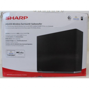 SALE OUT. Sharp AQUOS Wireless Surround Subwoofer | Sharp | AQUOS Surround Subwoofer | CP-AWS0101 | Wi-Fi | DAMAGED PACKAGING