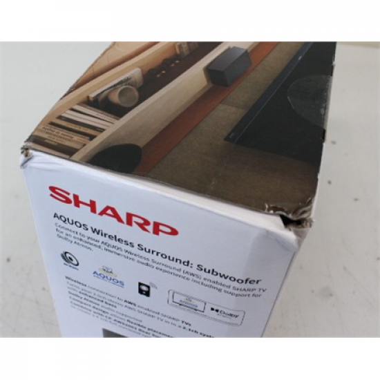 SALE OUT. Sharp AQUOS Wireless Surround Subwoofer | Sharp | AQUOS Surround Subwoofer | CP-AWS0101 | Wi-Fi | DAMAGED PACKAGING