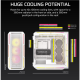 Corsair PC Case | iCUE LINK 5000T LX RGB | White | Mid-Tower | Power supply included No