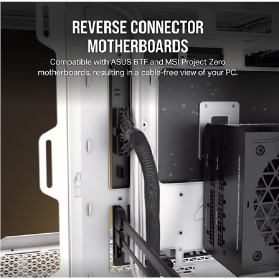 Corsair PC Case | 6500X Dual Chamber | White/Satin Gray Aluminum | Mid-Tower | Power supply included No