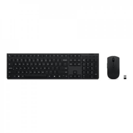 Lenovo Professional Wireless Rechargeable Combo Keyboard and Mouse | Keyboard and Mouse Set | Wireless | Mouse included | Russian/Cyrillic | Bluetooth | Grey