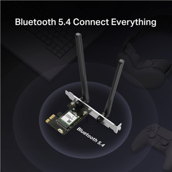 Mercusys AX1800 Wi-Fi 6 Bluetooth 5.4 PCIe Adapter | MA70XE