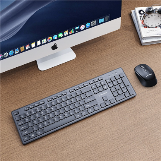 Gembird KBS-WCH-04-RU | Keyboard and Mouse Set | Wireless | Russian | Black