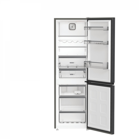 Whirlpool Refrigerator | WHK 26362 XBR4E | Energy efficiency class E | Free standing | Combi | Height 186.5 cm | No Frost system | Fridge net capacity 201 L | Freezer net capacity 106 L | Display | 37 dB | Black