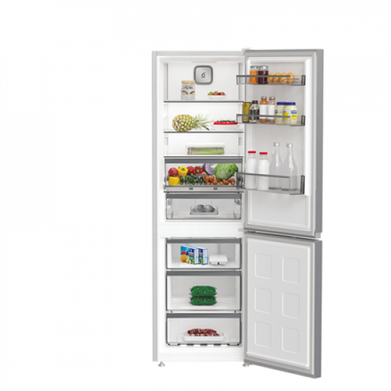 Whirlpool Refrigerator | WHK 26362 XP4E | Energy efficiency class E | Free standing | Combi | Height 186.5 cm | No Frost system | Fridge net capacity 210 L | Freezer net capacity 106 L | 37 dB | Silver