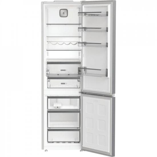 Whirlpool Refrigerator | WHK 26402 XP4E | Energy efficiency class E | Free standing | Combi | Height 203.5 cm | No Frost system | Fridge net capacity 249 L | Freezer net capacity 106 L | Display | 37 dB | Silver
