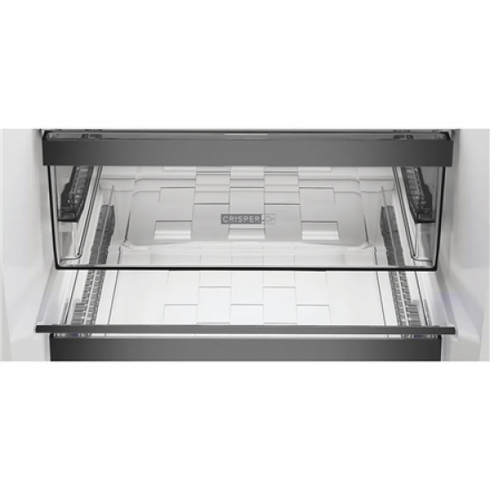 Whirlpool Refrigerator | WHK 26402 XP4E | Energy efficiency class E | Free standing | Combi | Height 203.5 cm | No Frost system | Fridge net capacity 249 L | Freezer net capacity 106 L | Display | 37 dB | Silver