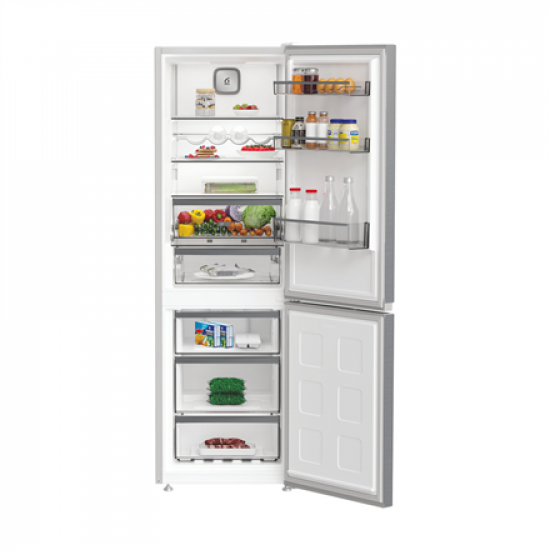 Whirlpool Refrigerator | WHK 26364 XP7E | Energy efficiency class B | Free standing | Combi | Height 186.5 cm | No Frost system | Fridge net capacity 210 L | Freezer net capacity 106 L | 35 dB | Pearl Inox