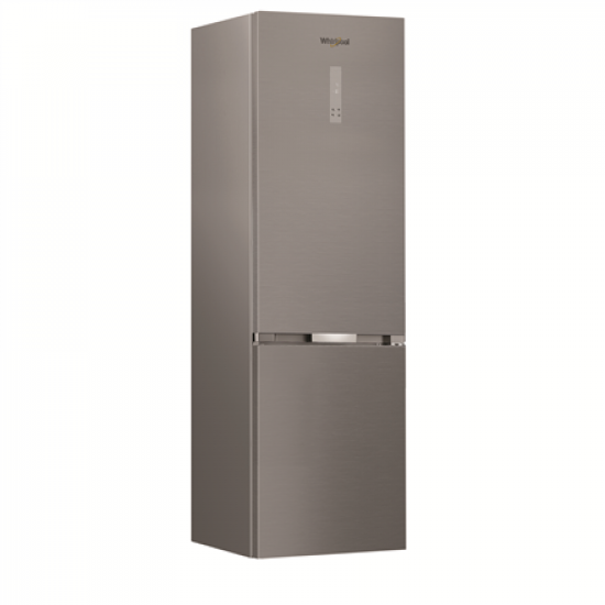 Whirlpool Refrigerator | WHK 26403 XP6E | Energy efficiency class C | Free standing | Combi | Height 203.5 cm | No Frost system | Fridge net capacity 249 L | Freezer net capacity 106 L | 35 dB | Pearl Inox