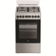 Whirlpool Cooker | W5G8LMSWTX | Hob type Gas | Oven type Electric | Stainless steel | Width 50 cm | Depth 60 cm | 60 L