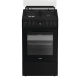 Whirlpool Cooker | W5G8LMSWTB | Hob type Gas | Oven type Electric | Black | Width 50 cm | Depth 60 cm | 60 L