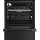 Whirlpool Cooker | W5G8LMSWTB | Hob type Gas | Oven type Electric | Black | Width 50 cm | Depth 60 cm | 60 L