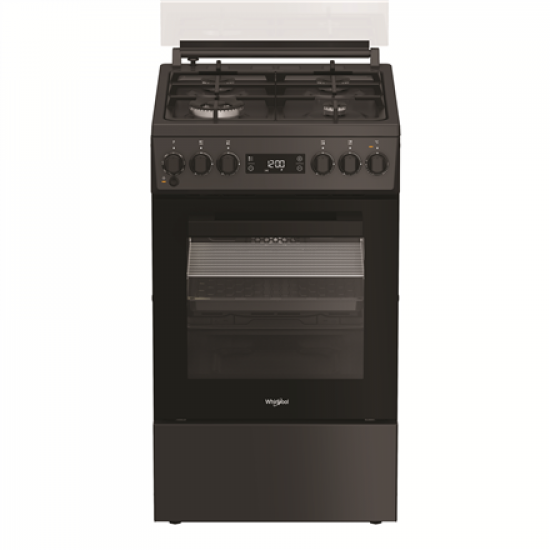 Whirlpool Cooker | W5G8LMSWTA | Hob type Gas | Oven type Electric | Anthracite | Width 50 cm | Depth 60 cm | 60 L