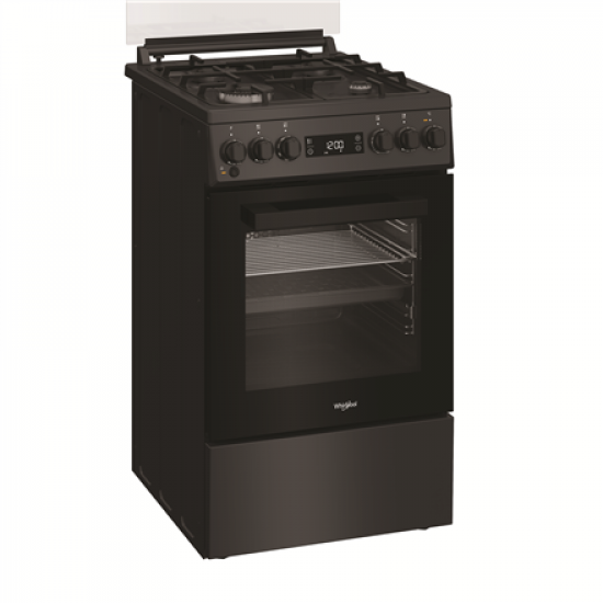 Whirlpool Cooker | W5G8LMSWTA | Hob type Gas | Oven type Electric | Anthracite | Width 50 cm | Depth 60 cm | 60 L