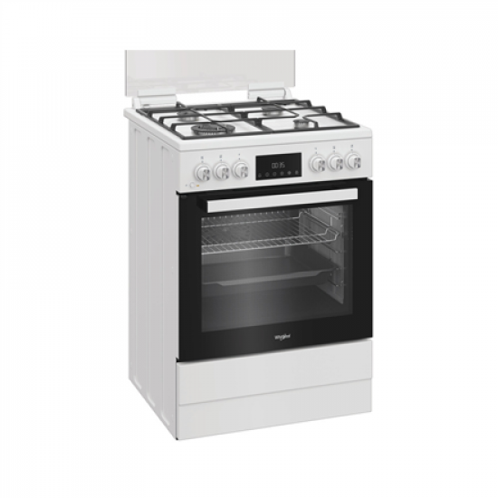 Whirlpool Cooker | W6G8LMSWW | Hob type Gas | Oven type Electric | White | Width 60 cm | Depth 60 cm | 72 L