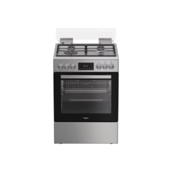 Whirlpool Cooker | W6G8LCSWX | Hob type Gas | Oven type Electric | Stainless Steel | Width 60 cm | Depth 60 cm | 72 L