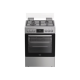 Whirlpool Cooker | W6G8LCSWX | Hob type Gas | Oven type Electric | Stainless Steel | Width 60 cm | Depth 60 cm | 72 L