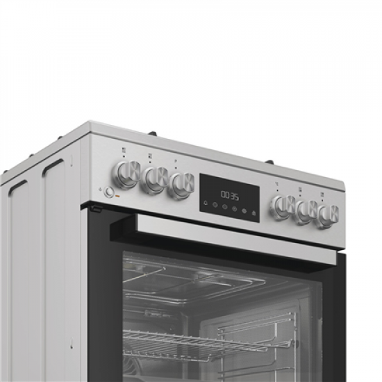 Whirlpool Cooker | W6G8LCSWX | Hob type Gas | Oven type Electric | Stainless Steel | Width 60 cm | Depth 60 cm | 72 L
