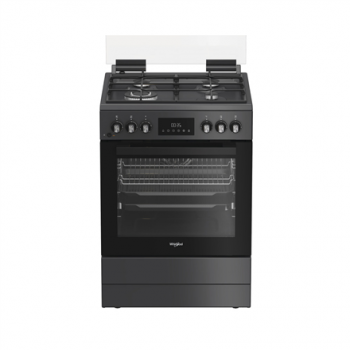 Whirlpool Cooker | W6G8LSSAWTA | Hob type Gas | Oven type Electric | Anthracite | Width 60 cm | Depth 60 cm | 72 L