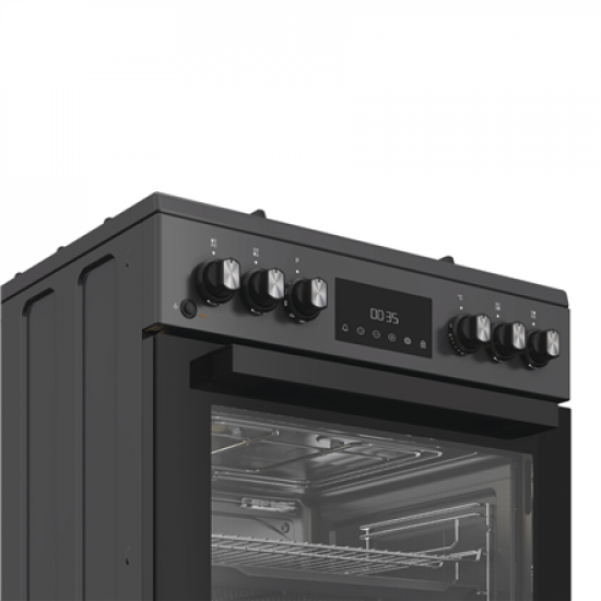 Whirlpool Cooker | W6G8LSSAWTA | Hob type Gas | Oven type Electric | Anthracite | Width 60 cm | Depth 60 cm | 72 L