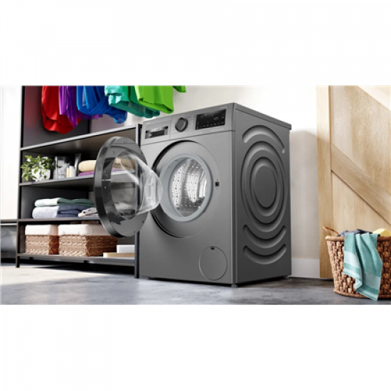 Bosch Washing Machine | WGG244RFSN | Energy efficiency class A | Front loading | Washing capacity 9 kg | 1400 RPM | Depth 59 cm | Width 59.8 cm | Display | LED | Grey