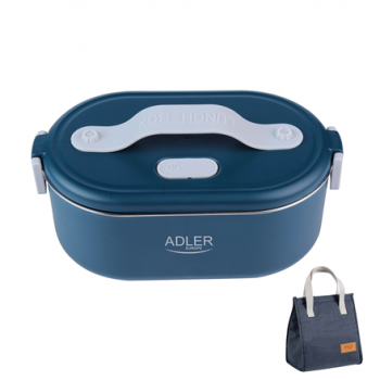 Adler | Electric lunch box with thermal bag | AD 4522 | 0.8 L | Plastic/Stainless steel | Blue | Lid included