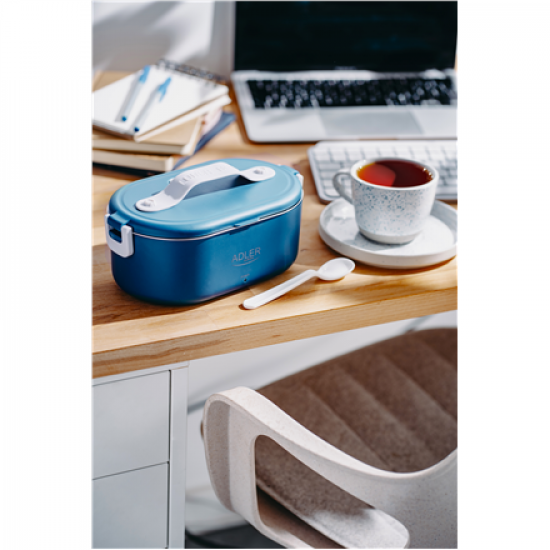Adler | Electric lunch box with thermal bag | AD 4522 | 0.8 L | Plastic/Stainless steel | Blue | Lid included