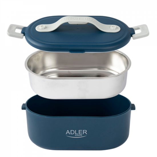 Adler | Electric lunch box with thermal bag | AD 4522 | 0.8 L | Plastic/Stainless steel | Blue | Lid included