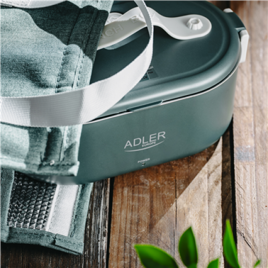 Adler | Electric lunch box with thermal bag | AD 4522 | 0.8 L | Plastic/Stainless steel | Green | Lid included