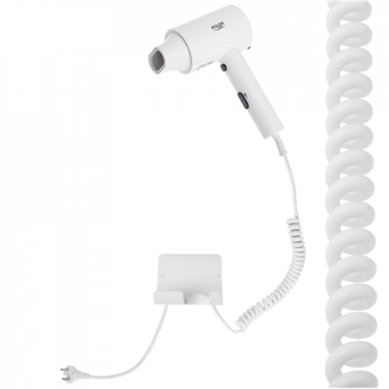 Adler Wall-Mount Hair Dryer | AD 2285 | 2000 W | Number of temperature settings 3 | White