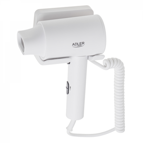 Adler Wall-Mount Hair Dryer | AD 2285 | 2000 W | Number of temperature settings 3 | White