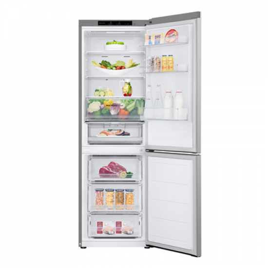 LG Refrigerator | GBV3100EPY | Energy efficiency class E | Free standing | Combi | Height 186 cm | No Frost system | Fridge net capacity 234 L | Freezer net capacity 110 L | 35 dB | Grey