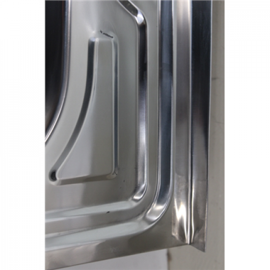 SALE OUT. Sink TREDI, top-mounted, stainless steel, with siphon set, right, 80 x 60 cm | Sourcing DENTED, SCRATCHED, MISSING SEAL RUBBER