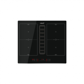 CATA Venting Hob | IAS 6024 | Induction | Number of burners/cooking zones 4 | Slider | Black | CATA | Hob with Hood | IAS 6024 | Induction | 59 cm | Number of burners/cooking zones 4 | Black | Slider