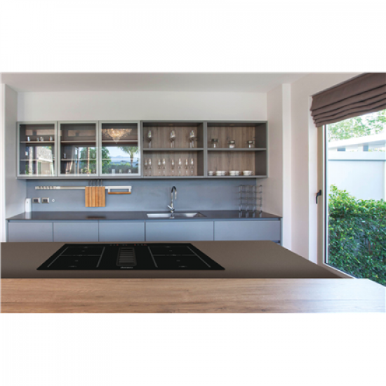 CATA Venting Hob | IAS 7024 | Induction | Number of burners/cooking zones 4 | Slider | Black | CATA | Hob with Hood | IAS 7024 | Induction | 77 cm | Number of burners/cooking zones 4 | Black | Slider