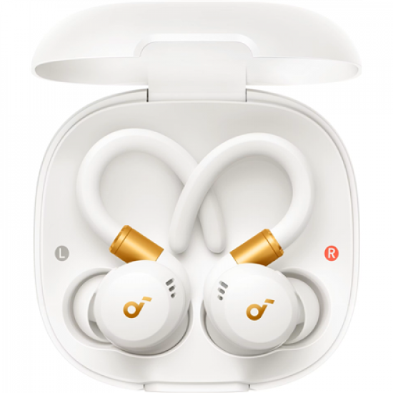 Anker Soundcore | Earbuds with Hook | Sport X20 | Bluetooth | ANC | White/Gold