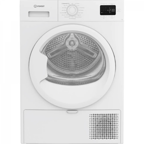 INDESIT Dryer Machine | C YSD 72D WW EE | Energy efficiency class E | Front loading | 7 kg | Heat pump | Digital | Depth 54.5 cm | White