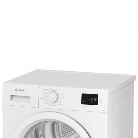 INDESIT Dryer Machine | C YSD 83D WW EE | Energy efficiency class D | Front loading | 8 kg | Heat pump | LED | Depth 54.5 cm | White